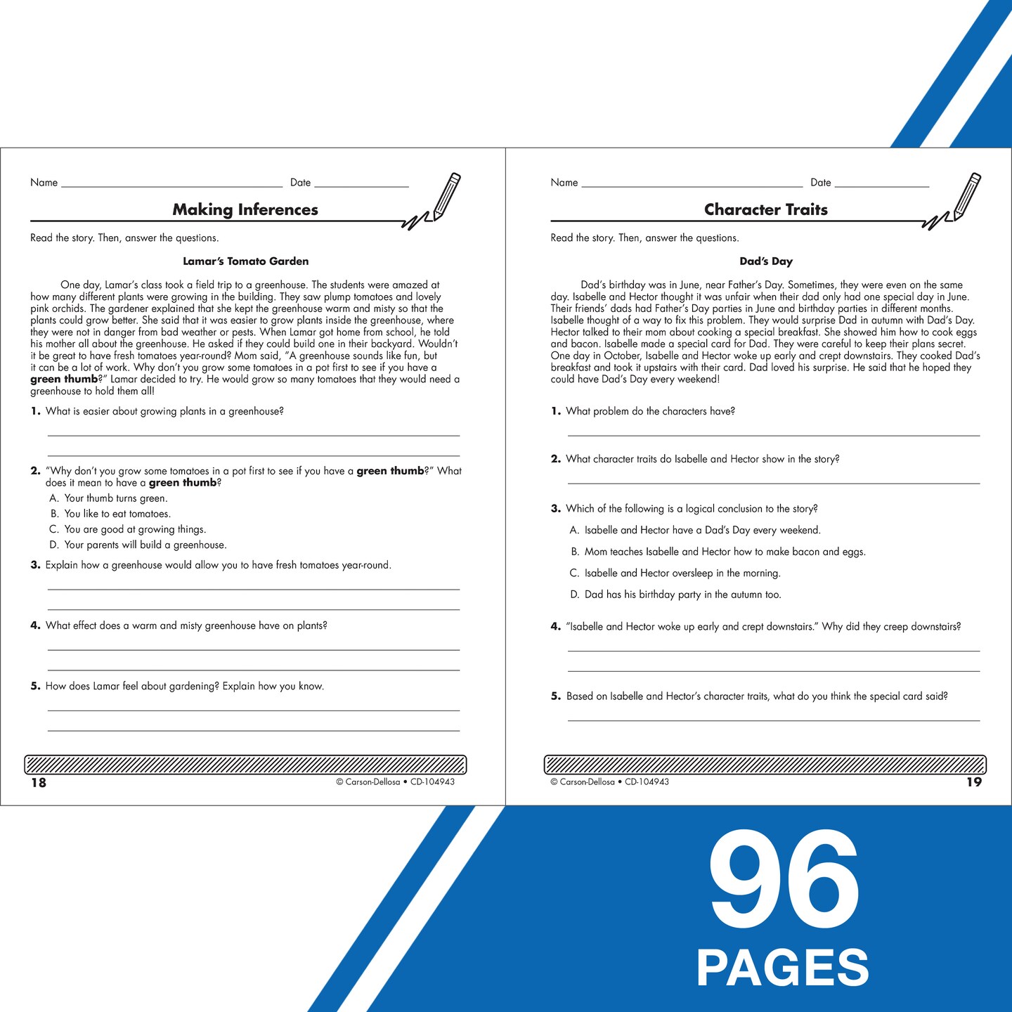 Carson Dellosa Language Arts Instant Assessments for Data Tracking Book, Grammar, Decoding Words, Fluency, and Reading Comprehension 3rd Grade Tests, Classroom or Homeschool Curriculum