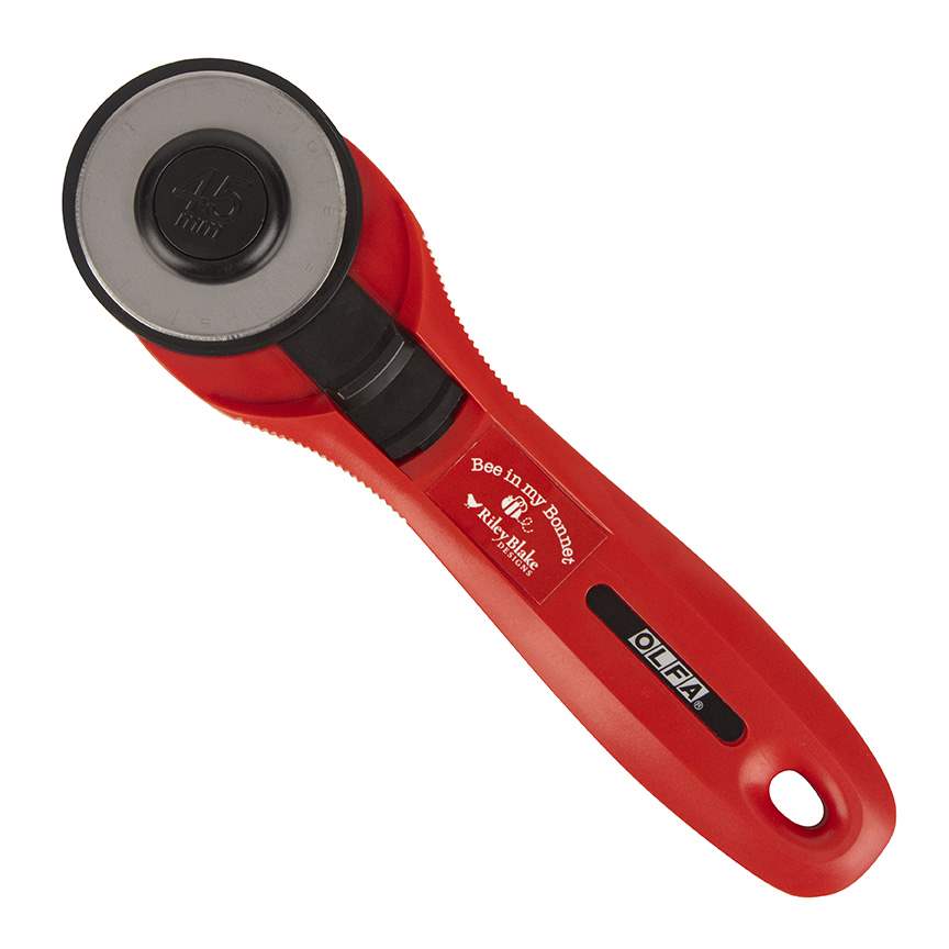 OLFA Lori Holt Riley Blake Red Quick Change 45mm Rotary Cutter RTY-2C-RED