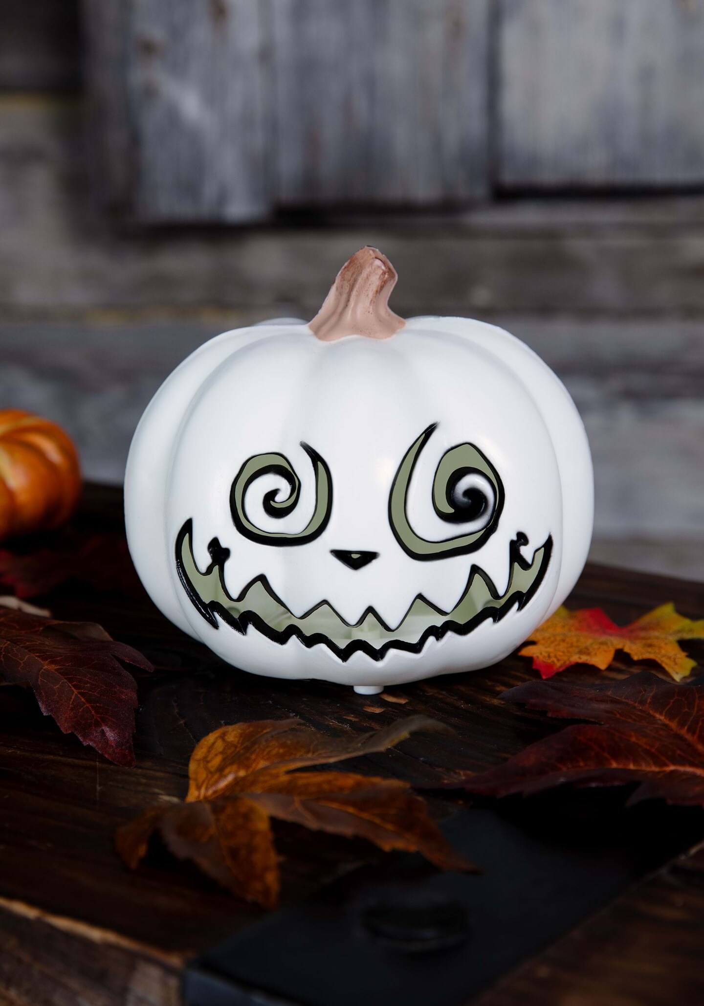 Michaels, 5 Inch Swirly Light Up Jack O' Lantern Decoration – Category: Craft Pumpkins