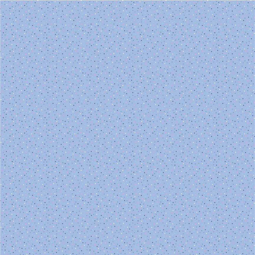 Fabric Poppie Cotton Bright Blue Forget Me Not Country Confetti by the Quarter Yard CC20199