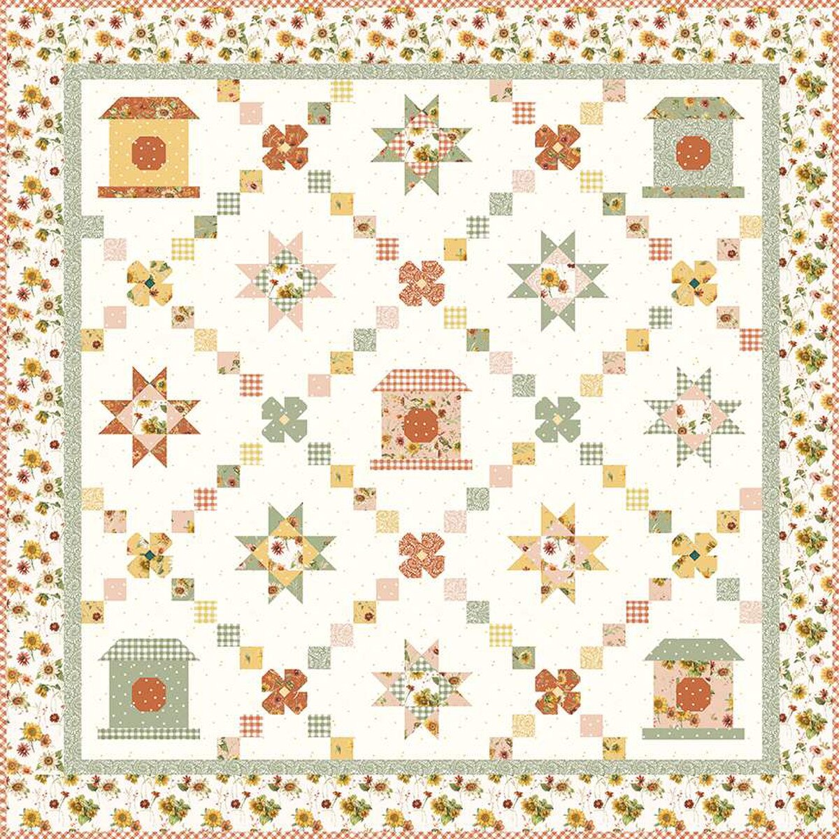 Riley Blake Designs Melody Lane Quilt and Runner Pattern P138-MELODYLANE