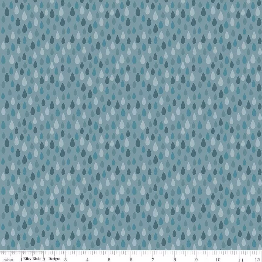 Fabric Riley Blake Sky Showered with Love Created with Love by the ...