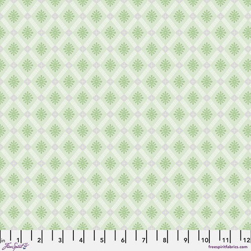 Fabric FreeSpirit Sage Kendra New Traditional by the Quarter Yard PWLA013.SAGE