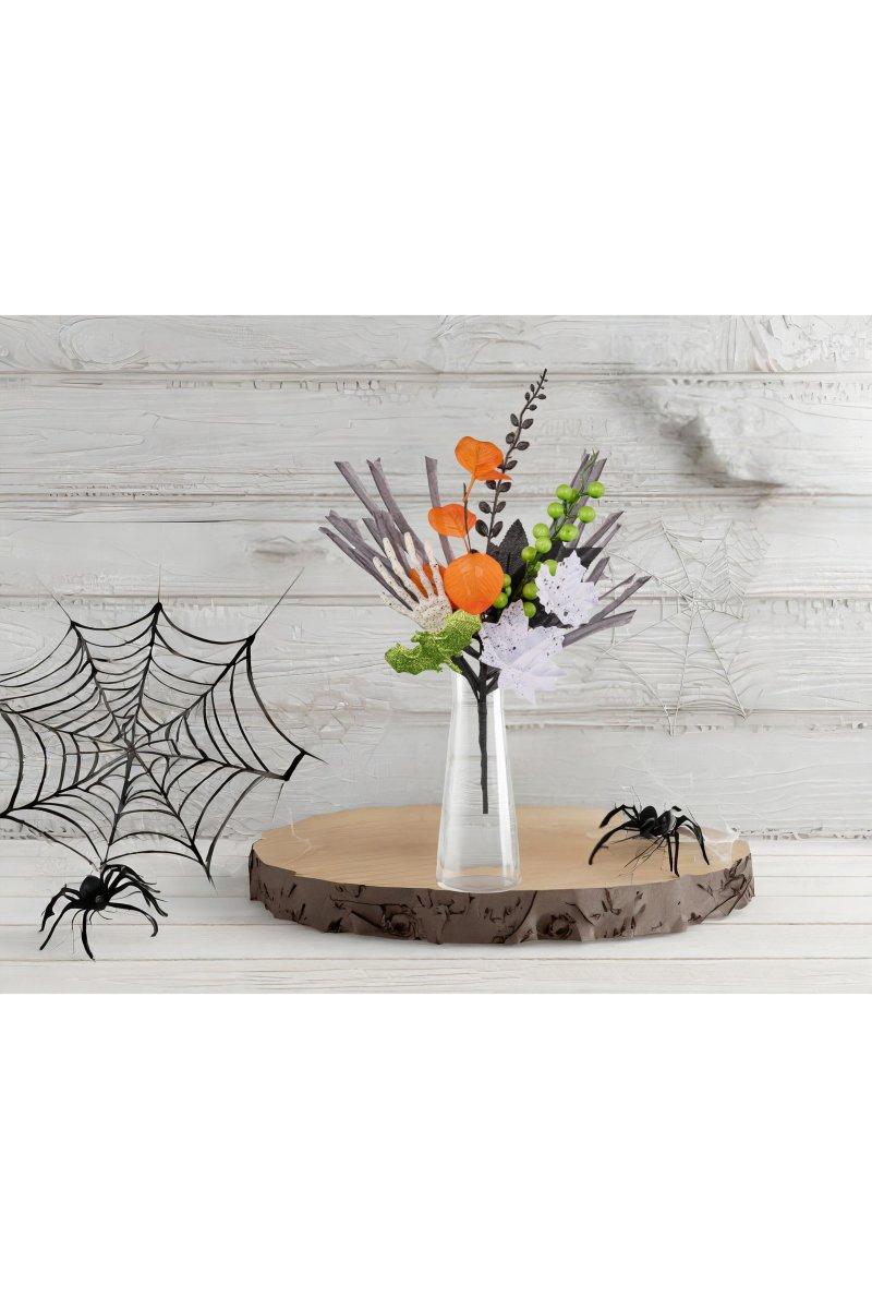 16&#x22; Skeleton Hand Bat Paper Grass Pick