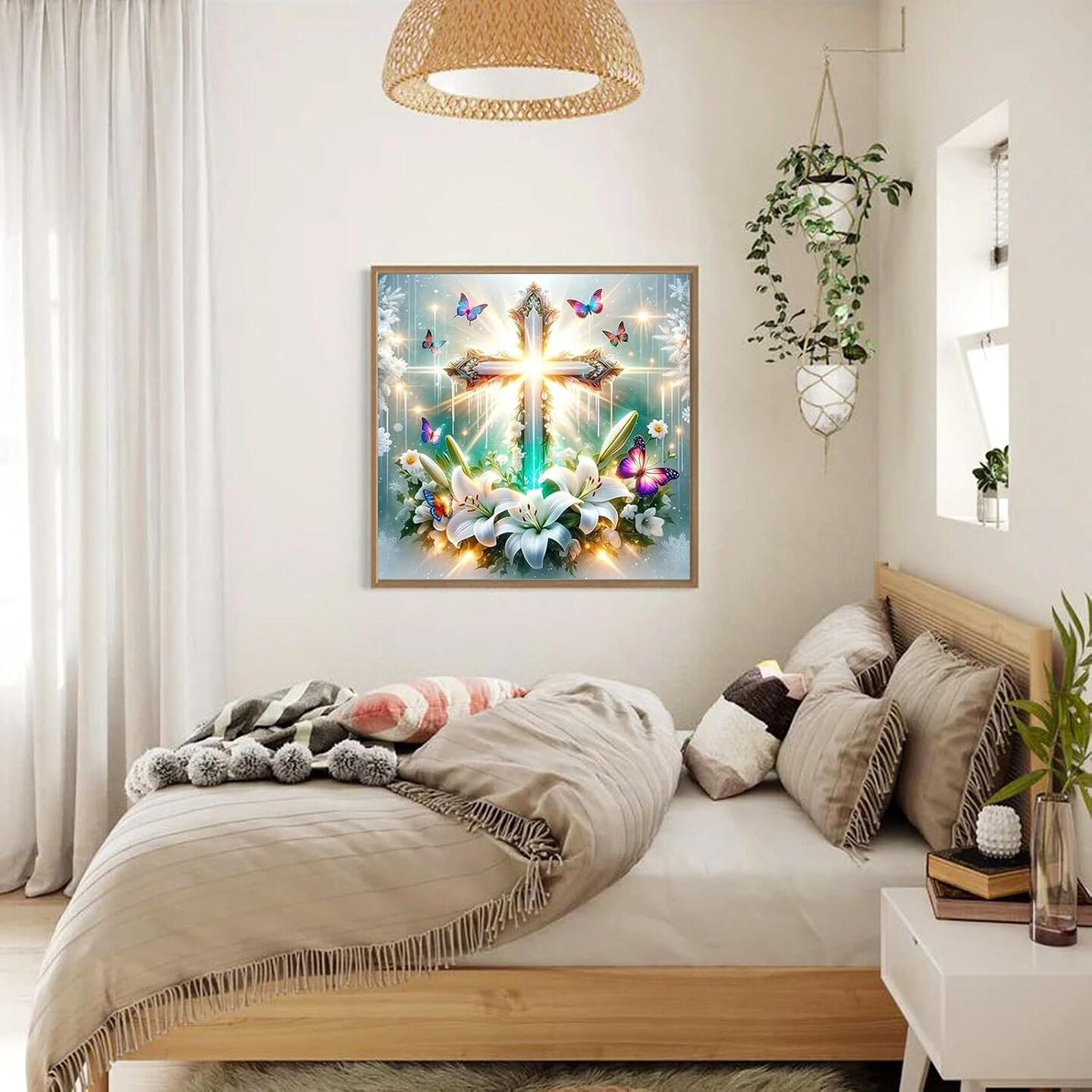 Diamond Painting, 5D Une rose Peinture Diamant Enfant, Peinture Numéro Adulte Broderie Diamant Kit Complet, Perle Diamant a Coller Point de Croix Strass Diamant Painting Grand Format 70x200cm