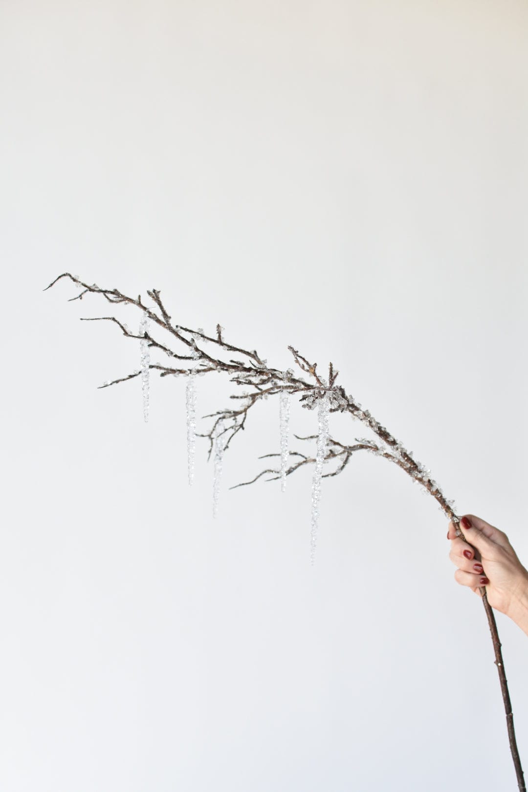 37&#x22; Iced Branch with Acrylic Icicles