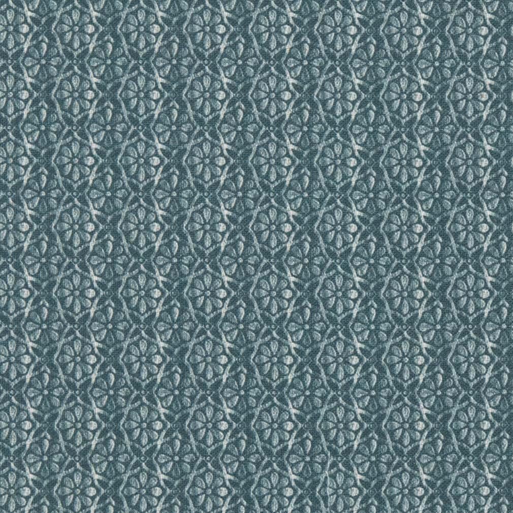 Aqua Performance Pet Friendly Small Scale Linen Look Print Upholstery Fabric by The Yard - SKU: Talon Teal