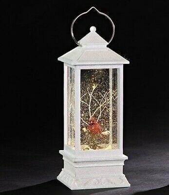 Roman 11" Swirl Lantern w/Cardinal LED #130357 Free Shipping 48 States