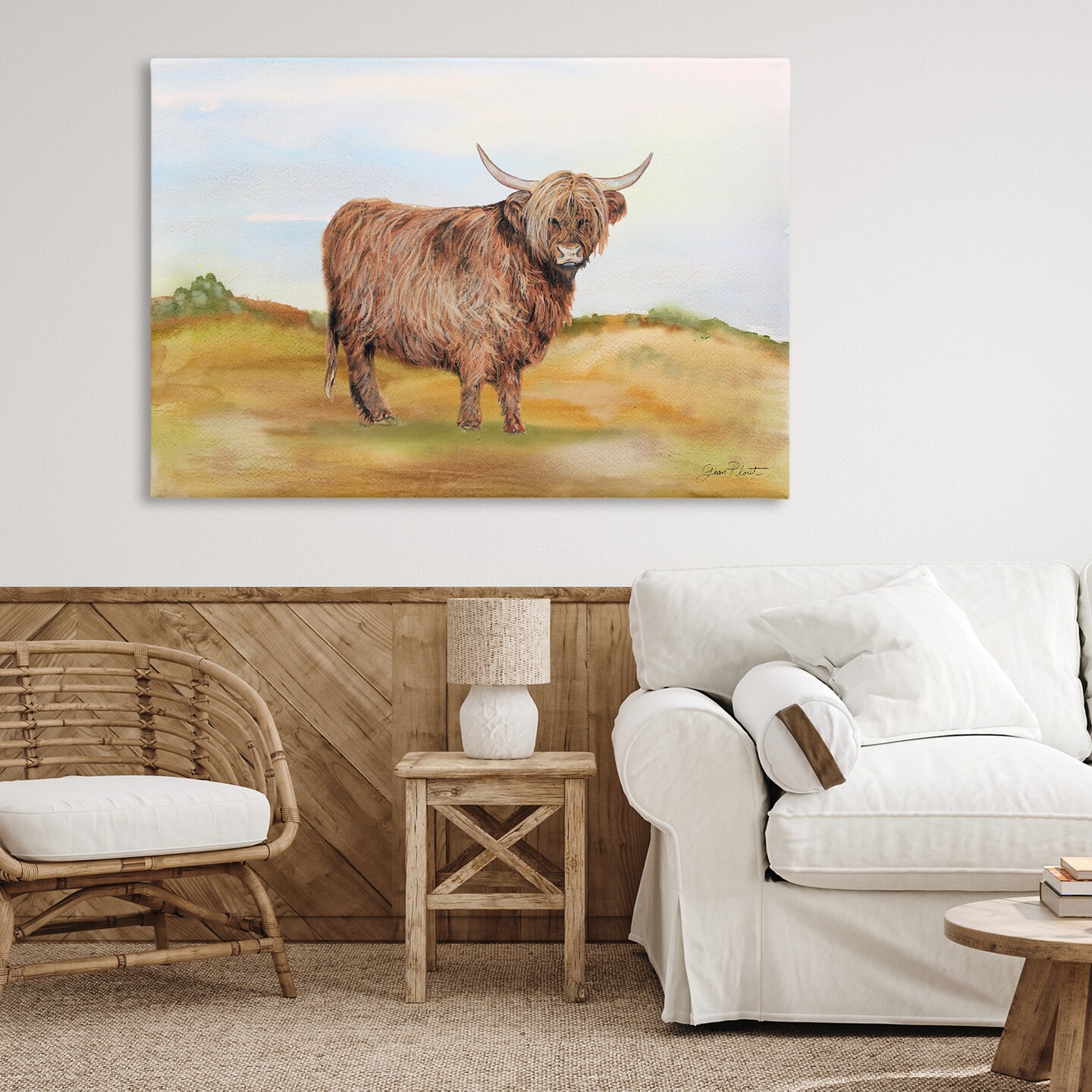 Stupell Industries Farm Animal In Pasture Canvas, design by Jean Plout