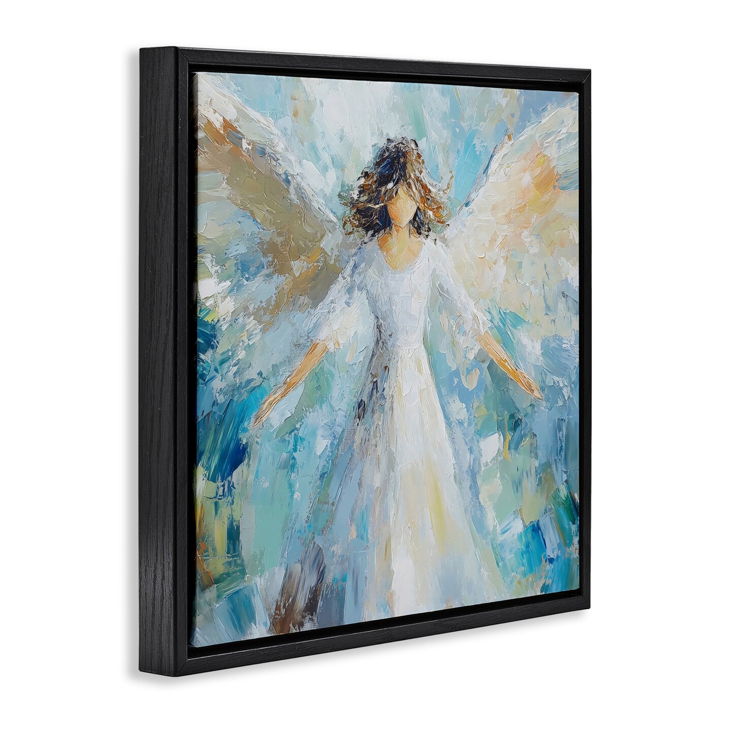 Stupell Industries Flying Glory Angel Floating Frame, design by Petal Prints Design