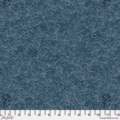 Fabric FreeSpirit Denim Foliage Chromatics by the Quarter Yard PWFS052.DENIM