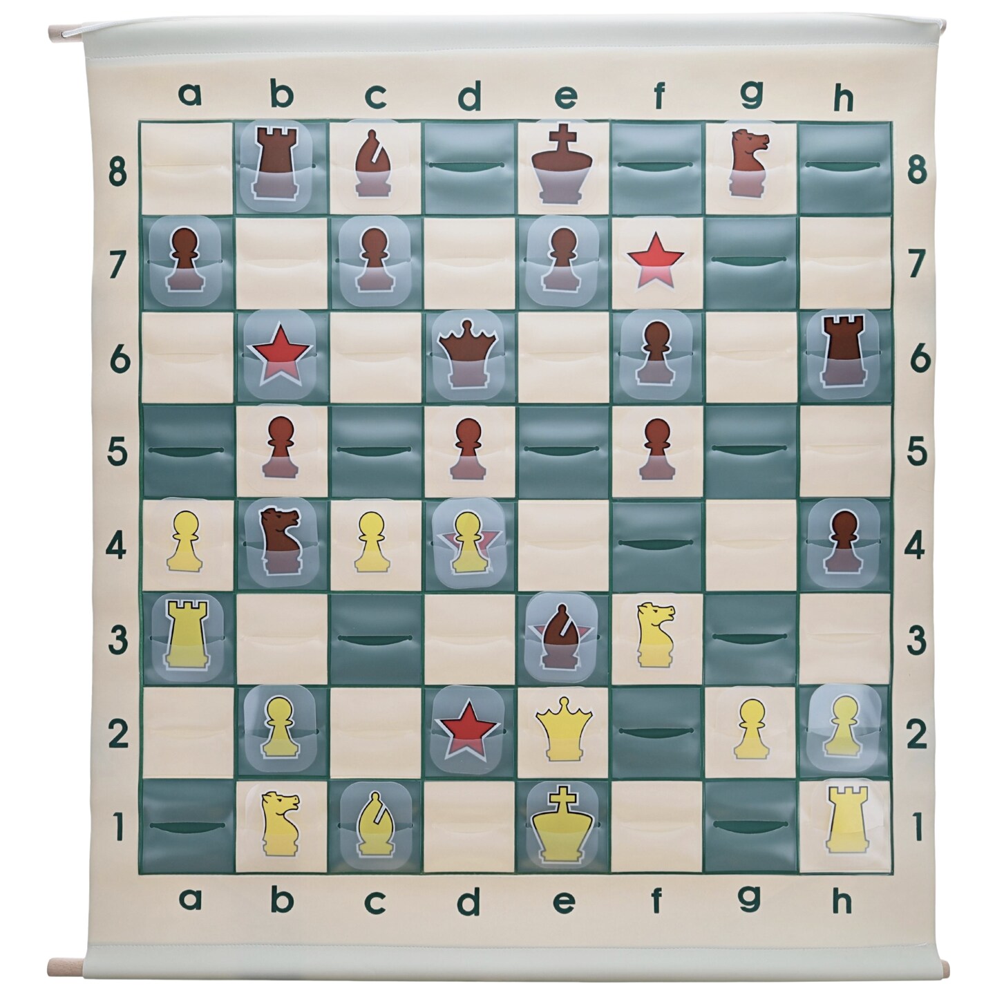 WE Games Chess Teaching Demonstration Board, Pieces Included, 27 in.