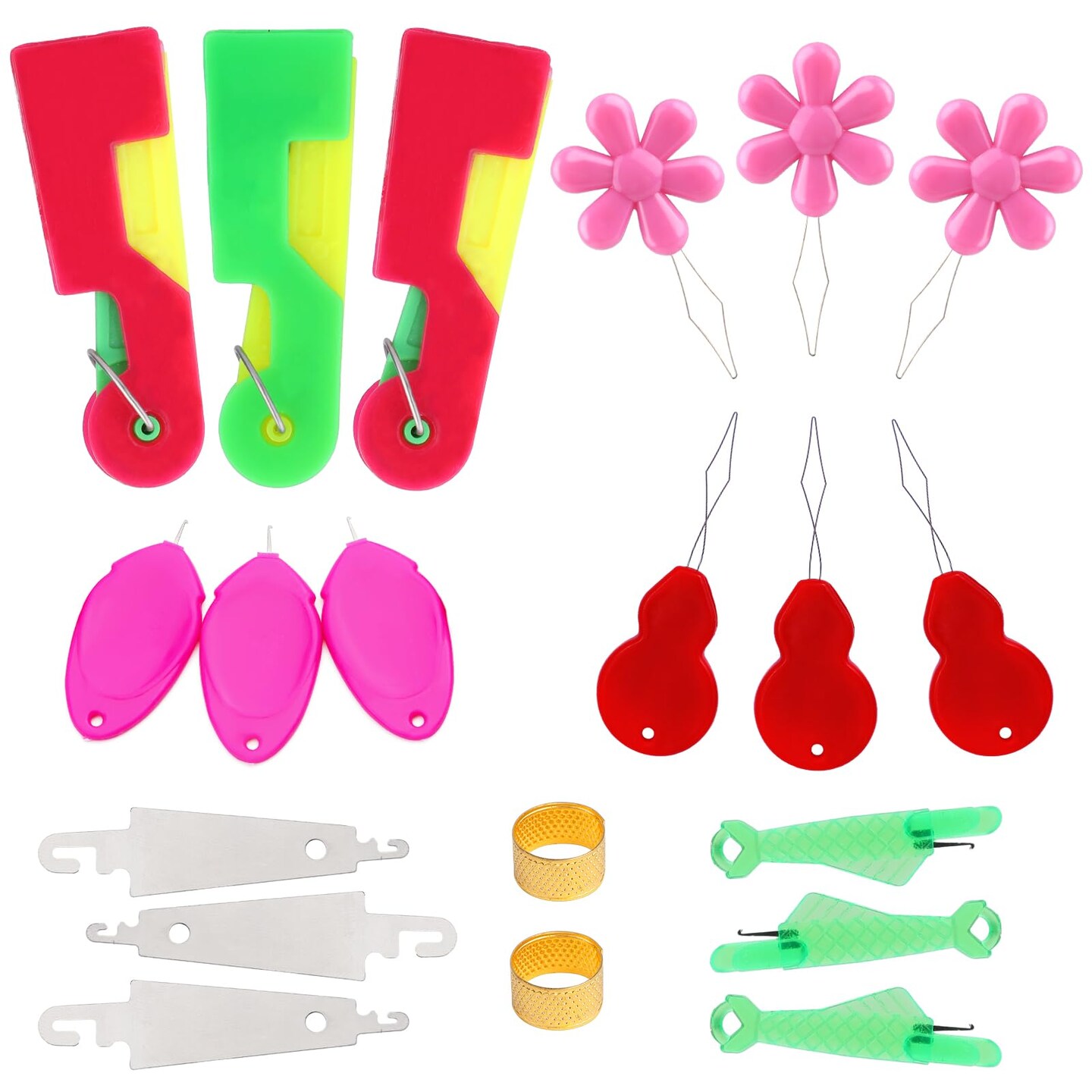 Needle Threaders for Hand Sewing Embroidery Needle Threader Tool 20pcs for Hand Sewing, Sewing Machine, DIY Craft Project