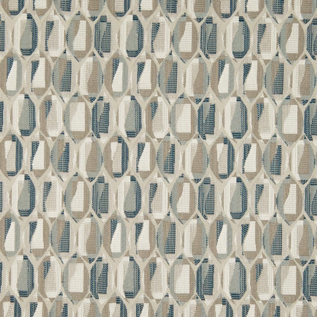 Blue Abstract Small Scale Woven Pattern Upholstery Fabric by The Yard - SKU: Tilda Sky