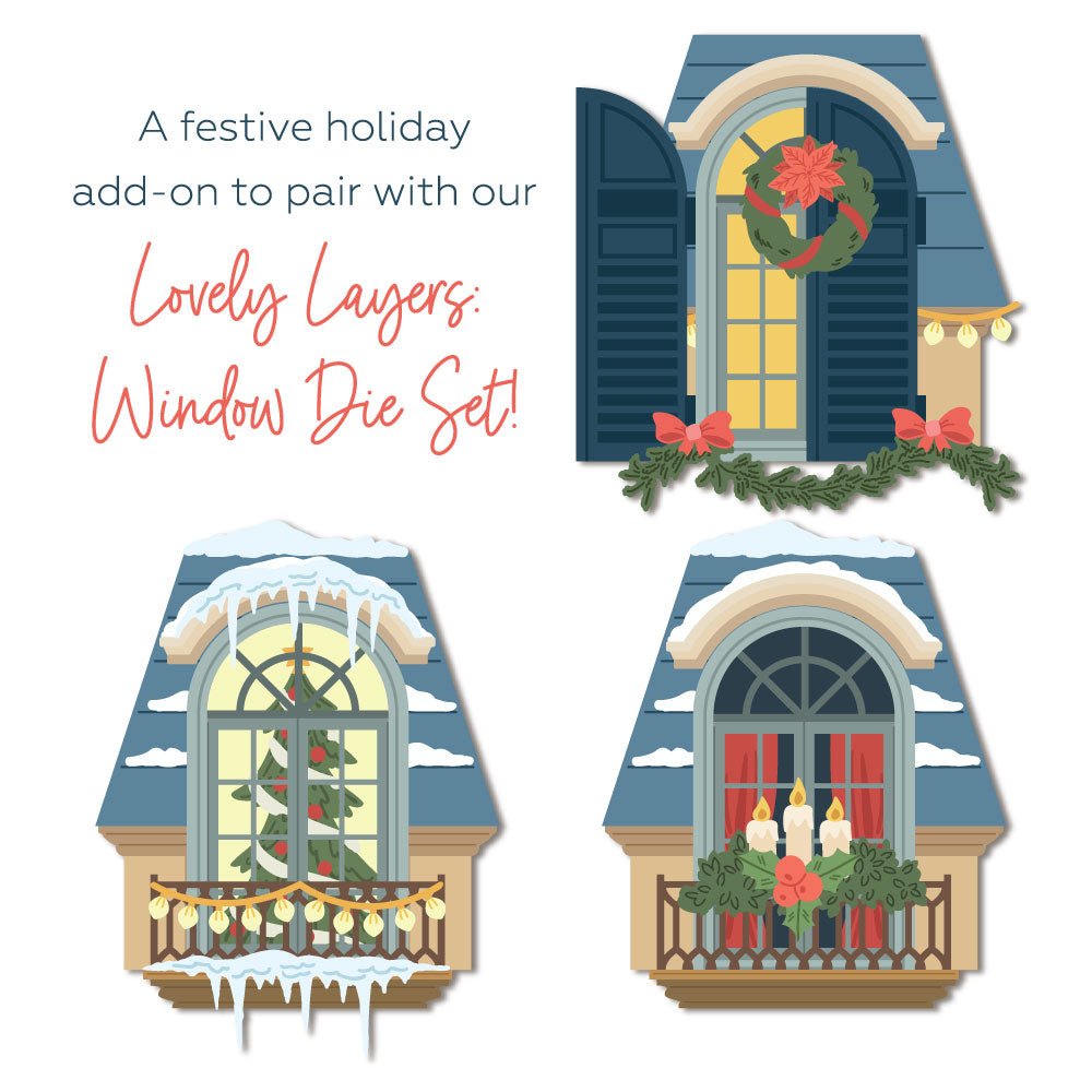 Lovely Layers: Window Holiday Add-On - Honey Cuts - Stand-Alone Dies
