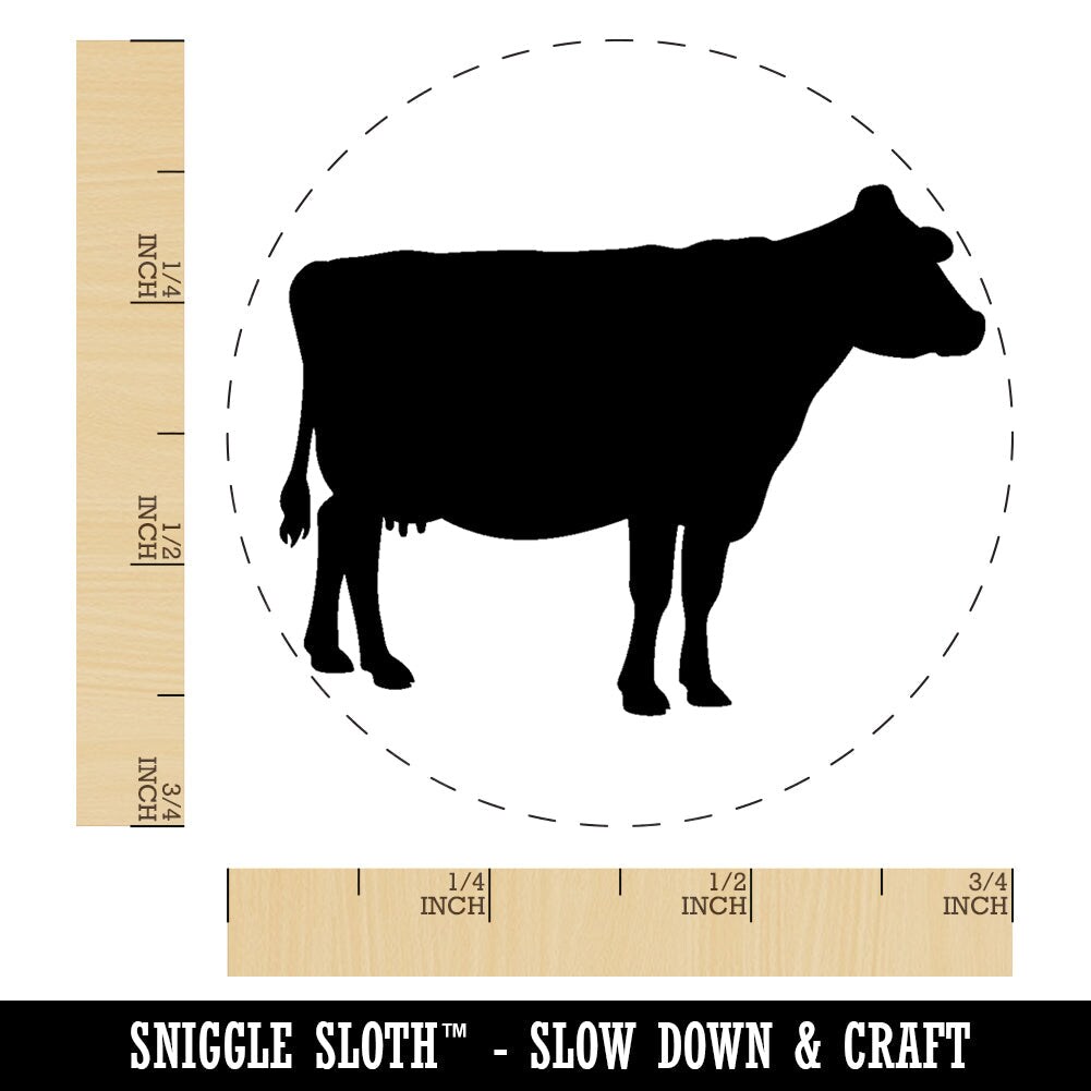 Solid Cow Farm Animal Rubber Stamp for Stamping Crafting Planners