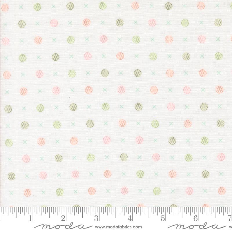 Fabric Moda Cloud XO Dots Abloom by the Quarter Yard 29215-11