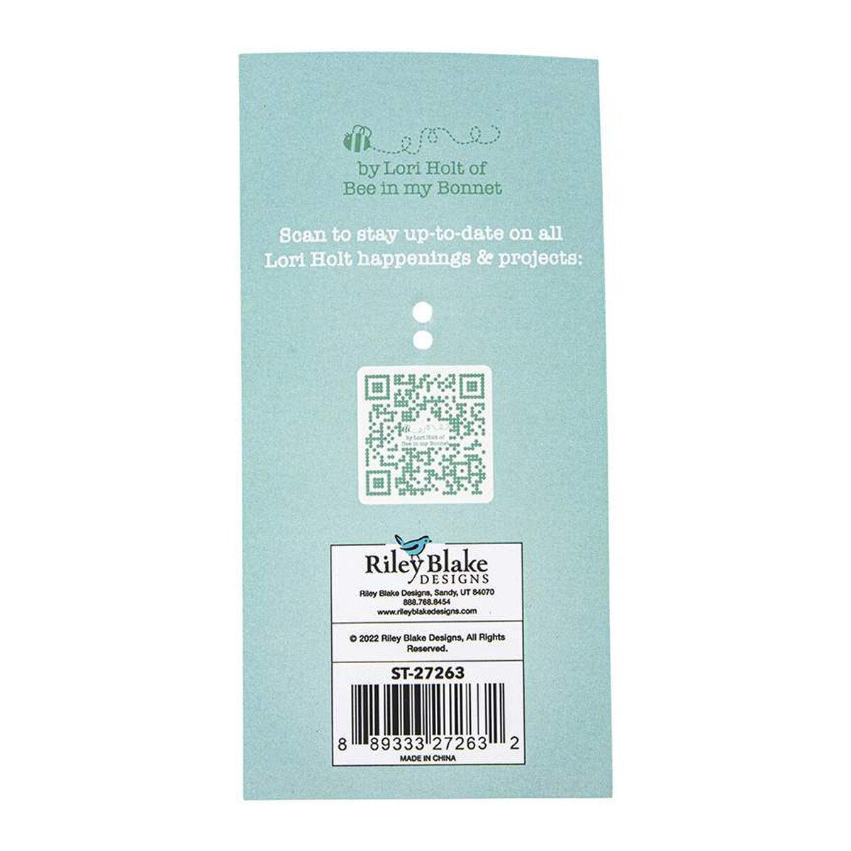 Riley Blake Designs Lori Holt Gingham Garden Enamel Happy Charm ST-27263