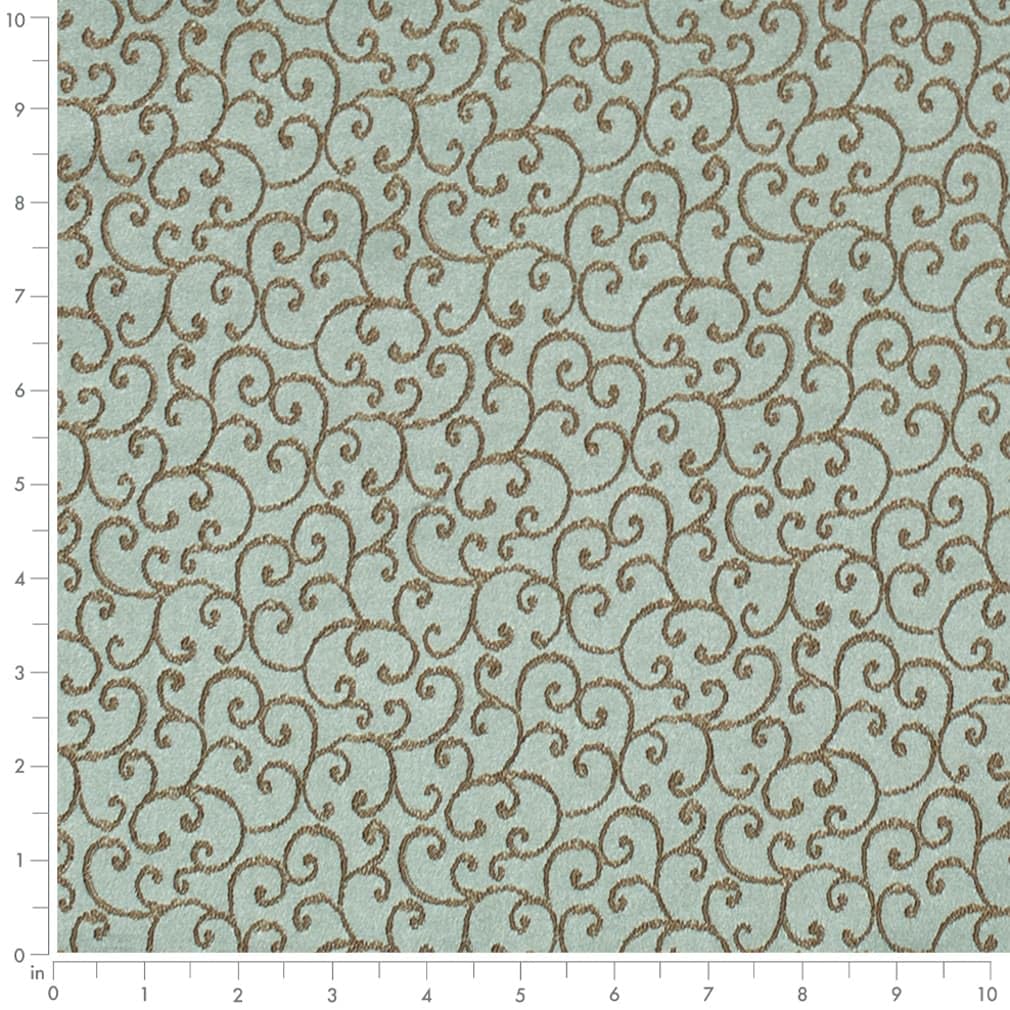 Aqua Small Scale Woven Pattern Upholstery Fabric by The Yard - SKU: Marshall Seaglass