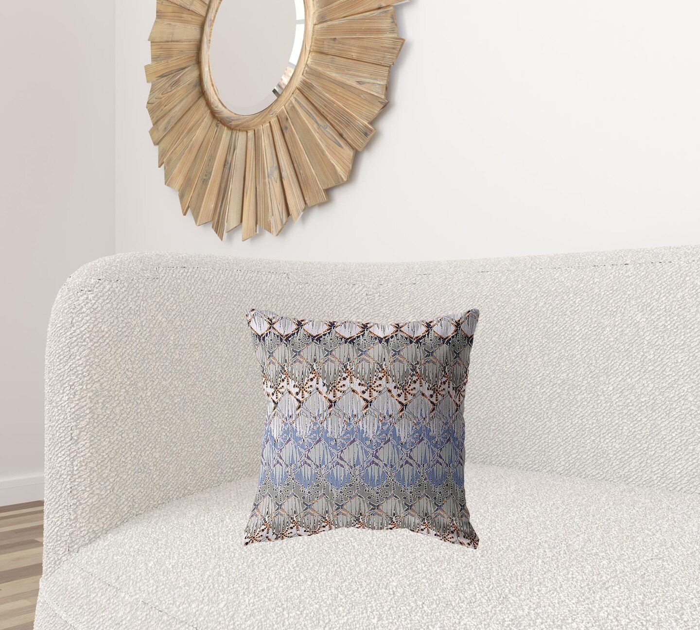 Edge Collections - Gray-Boho - Style Decorative Throw Pillow - 1 Piece