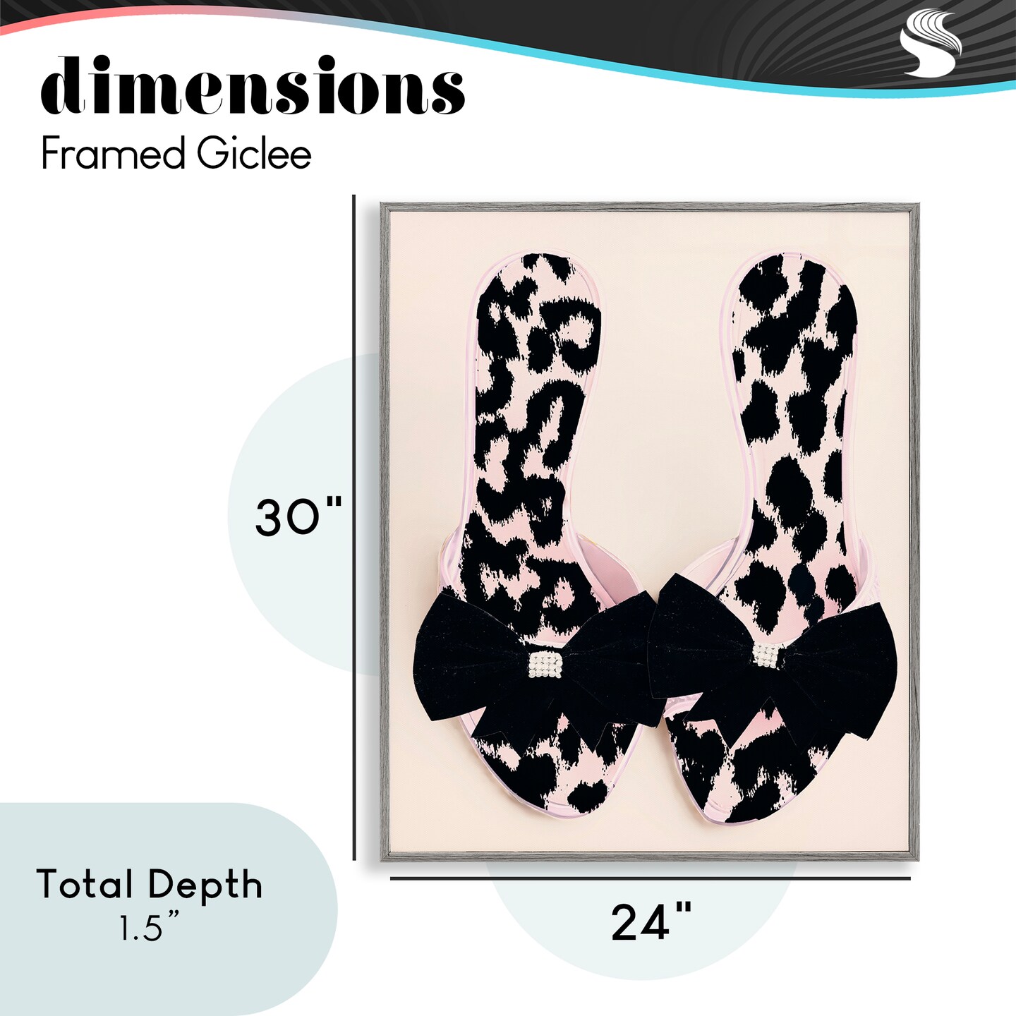 Stupell Industries Cat Walk Spotted Shoes Framed Giclee, design by Annabelle Hall