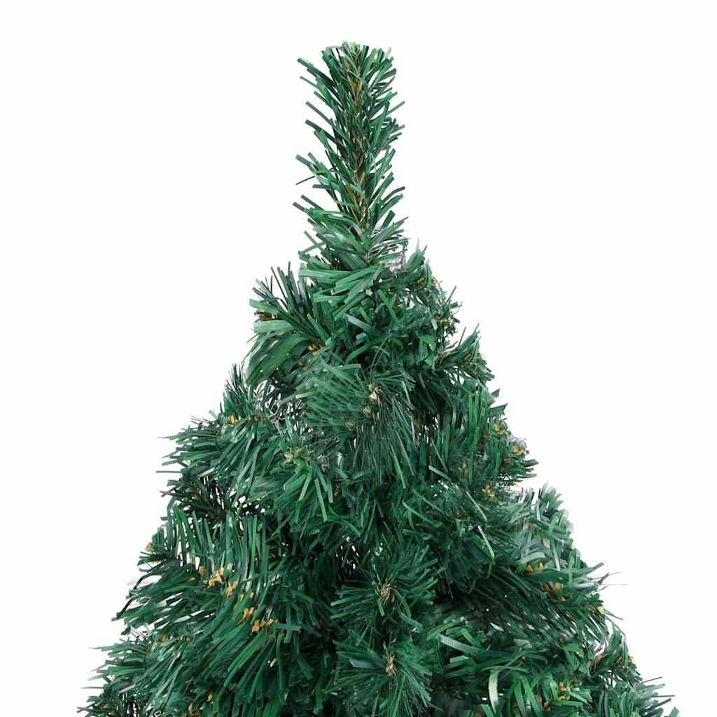 vidaXL Artificial Christmas Tree Green PVC, steel, plastic Large