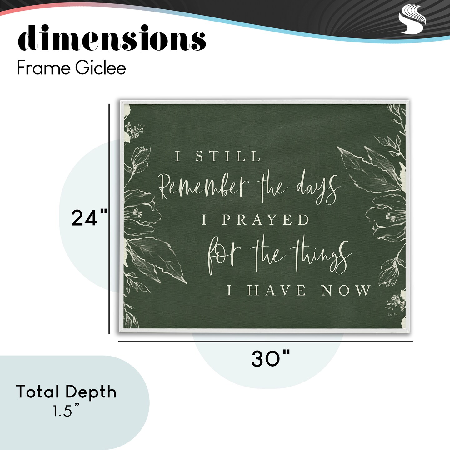 Stupell Industries Prayed For What I Have Now Framed Giclee, design by Lux + Me Designs