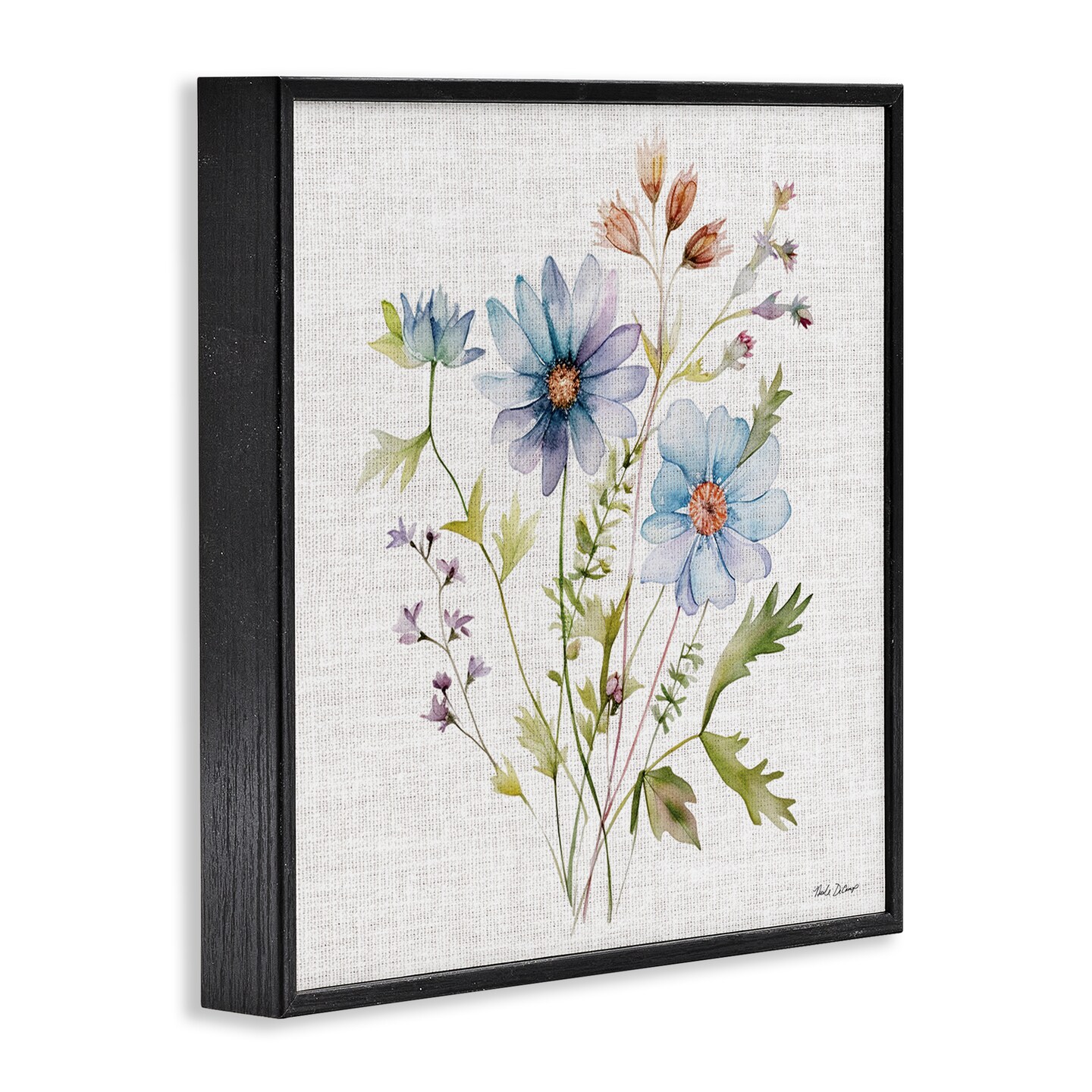 Stupell Industries Wild Floral Botanical Bundle Framed Giclee, design by Nicole DeCamp