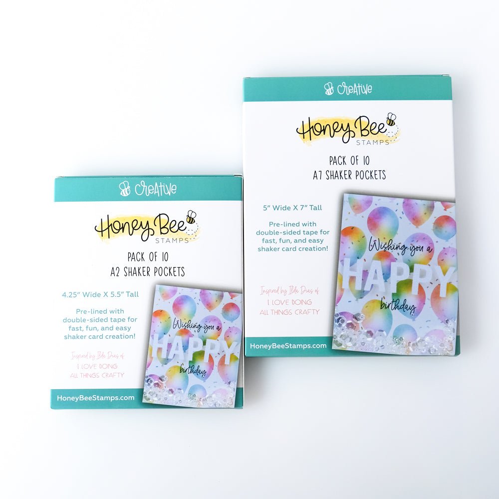 Bee Creative A7 Shaker Pockets - 10 pack - 5” x 7” Card Size - Retiring