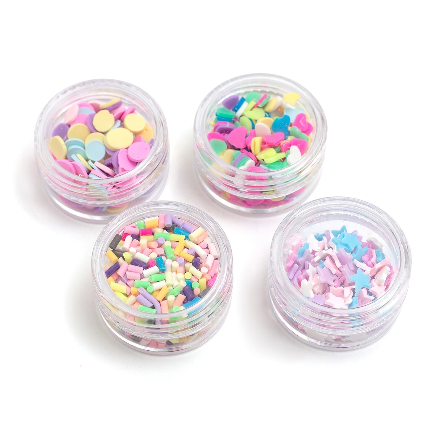American Crafts Color Pour Resin Mix-Ins-Mini Confetti - Pastel 4/Pkg