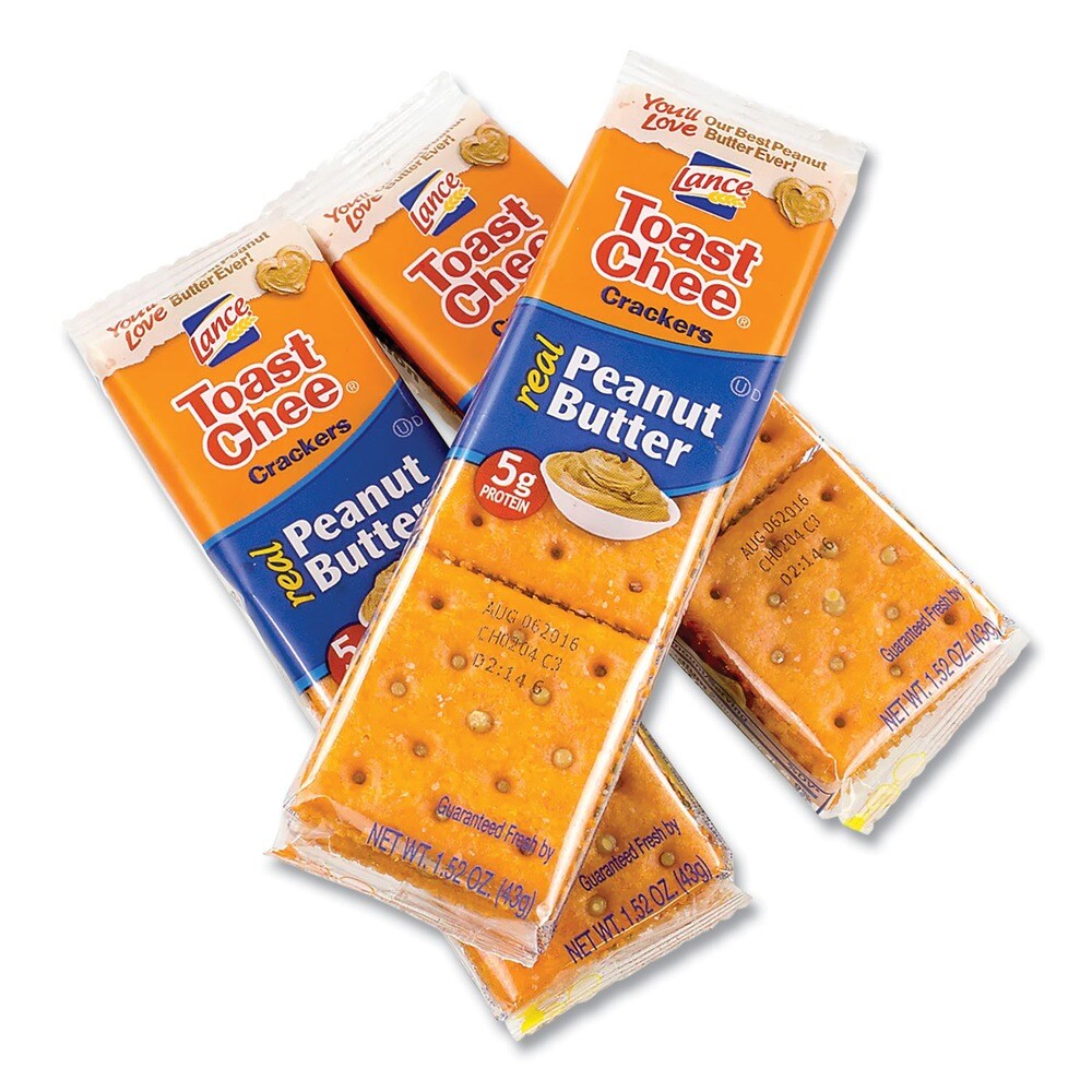 Dolcetto 1.5 oz. Packet Toast Cheese Crackers - Peanut Butter (24/Box)