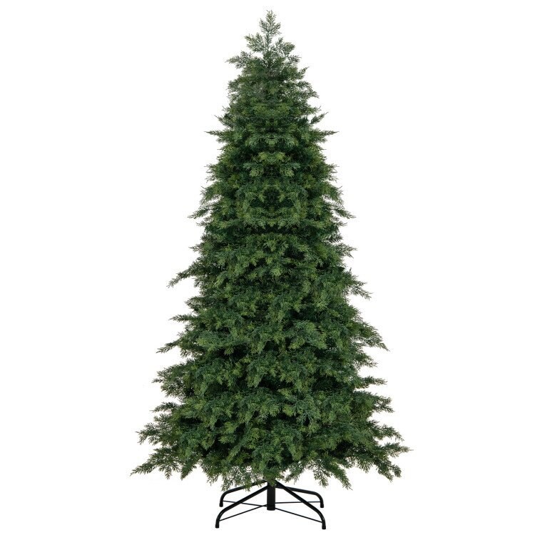 Edge Collections - Lush Hinged Artificial Christmas Tree for Holiday Decor - 1 Piece