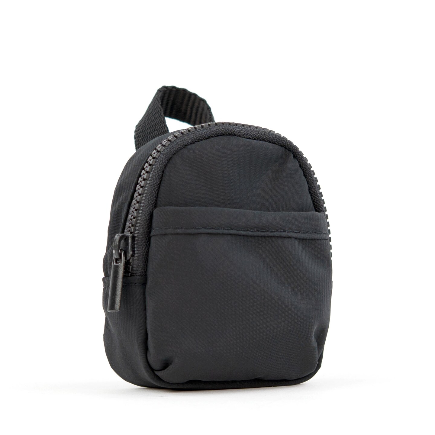 packlab Micro Nano Backpack Keychain - Black Mini Backpack Coin Purse for Cards, Lip Balm & Essentials