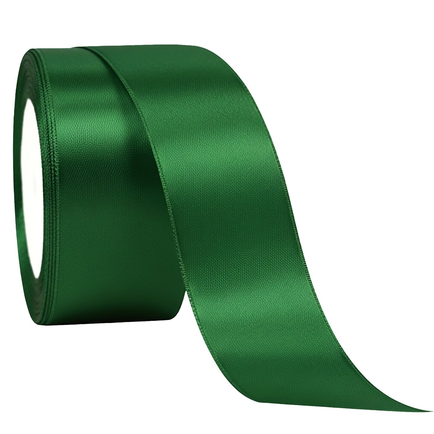 Wrapables 1.5 Inch x 25 Yards Satin Ribbon for Gift Wrapping, Weddings, Floral Bouquets, Bow Making, Party Decorations, DIY Crafts, Green