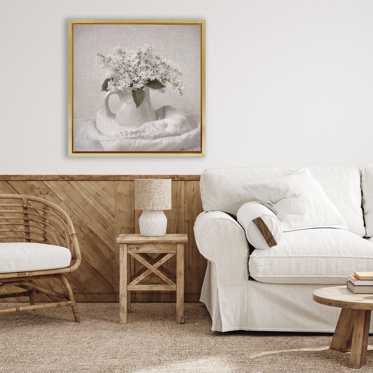 Stupell Industries Lilac Simplicity Still Life Floating Frame, design by Robin-Lee Viera