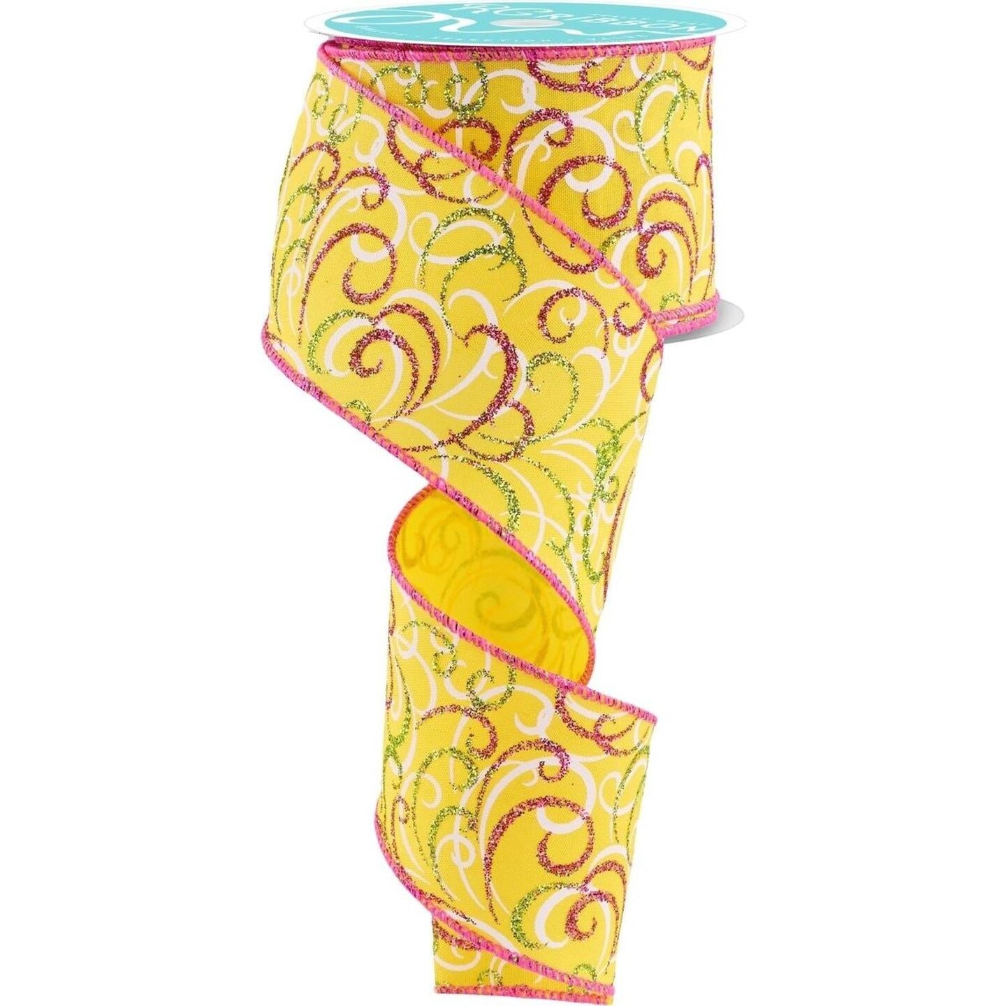 Yellow Shimmer Ribbons 2.5