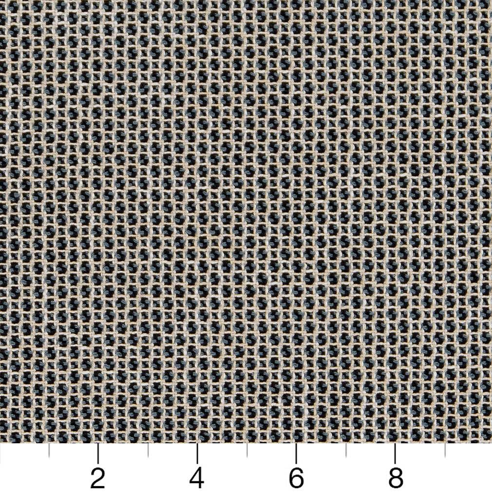 Blue Small Scale Textured Upholstery Fabric by The Yard - SKU: Faith Indigo