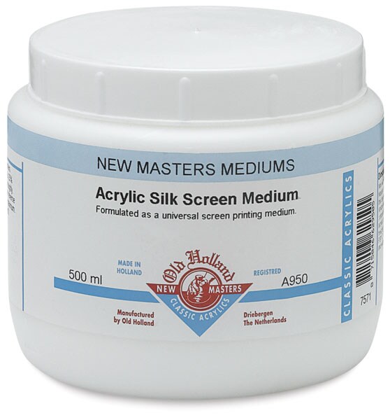 Old Holland New Masters Acrylic Silk Screen Medium - 500 ml jar