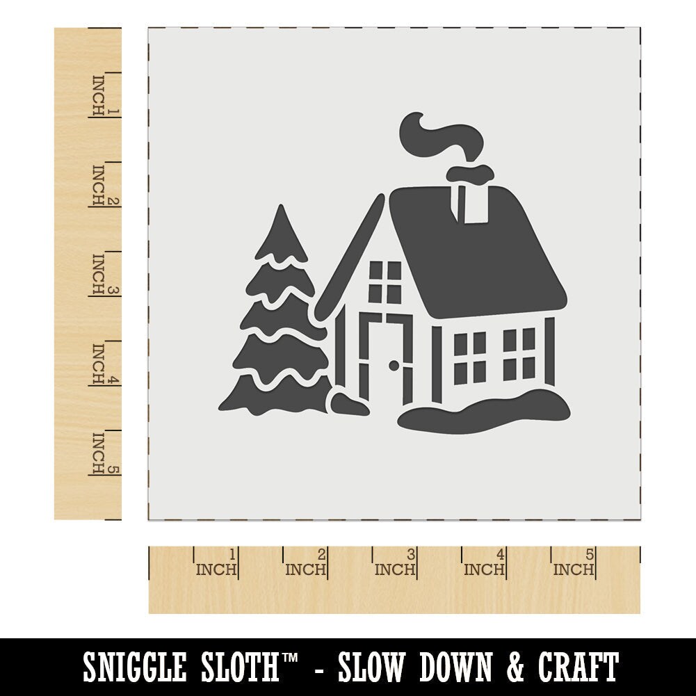 Christmas House Santa Sleigh Scene Laser Cut Svg File
