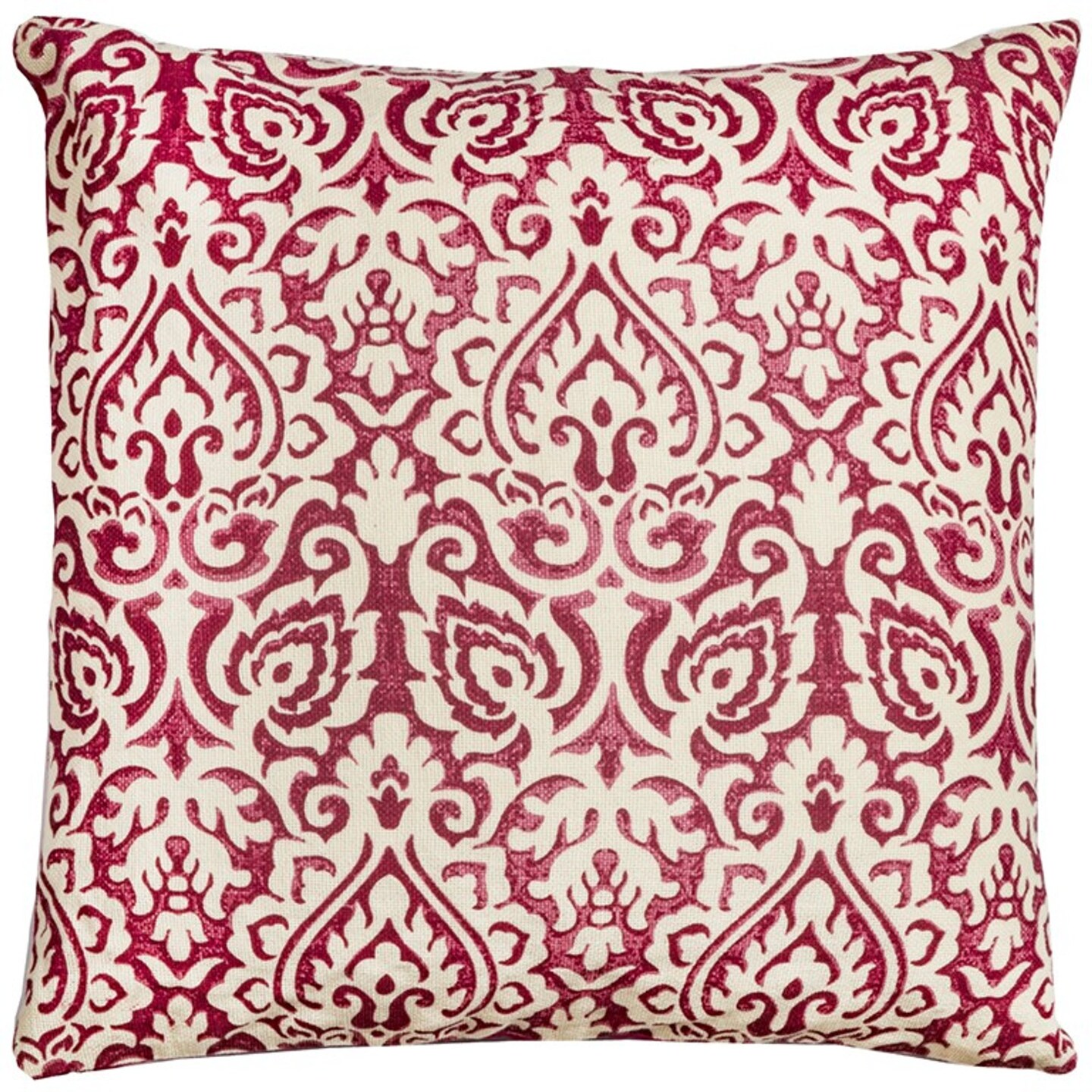Edge Collections-22" x 22"-Red-Cozy Decorative Throw Pillow-1 pcs