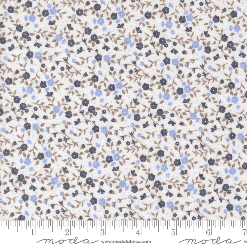 Fabric Moda Cloud Indigo Tiny Floral Sun Drenched by the Quarter Yard 43205-25