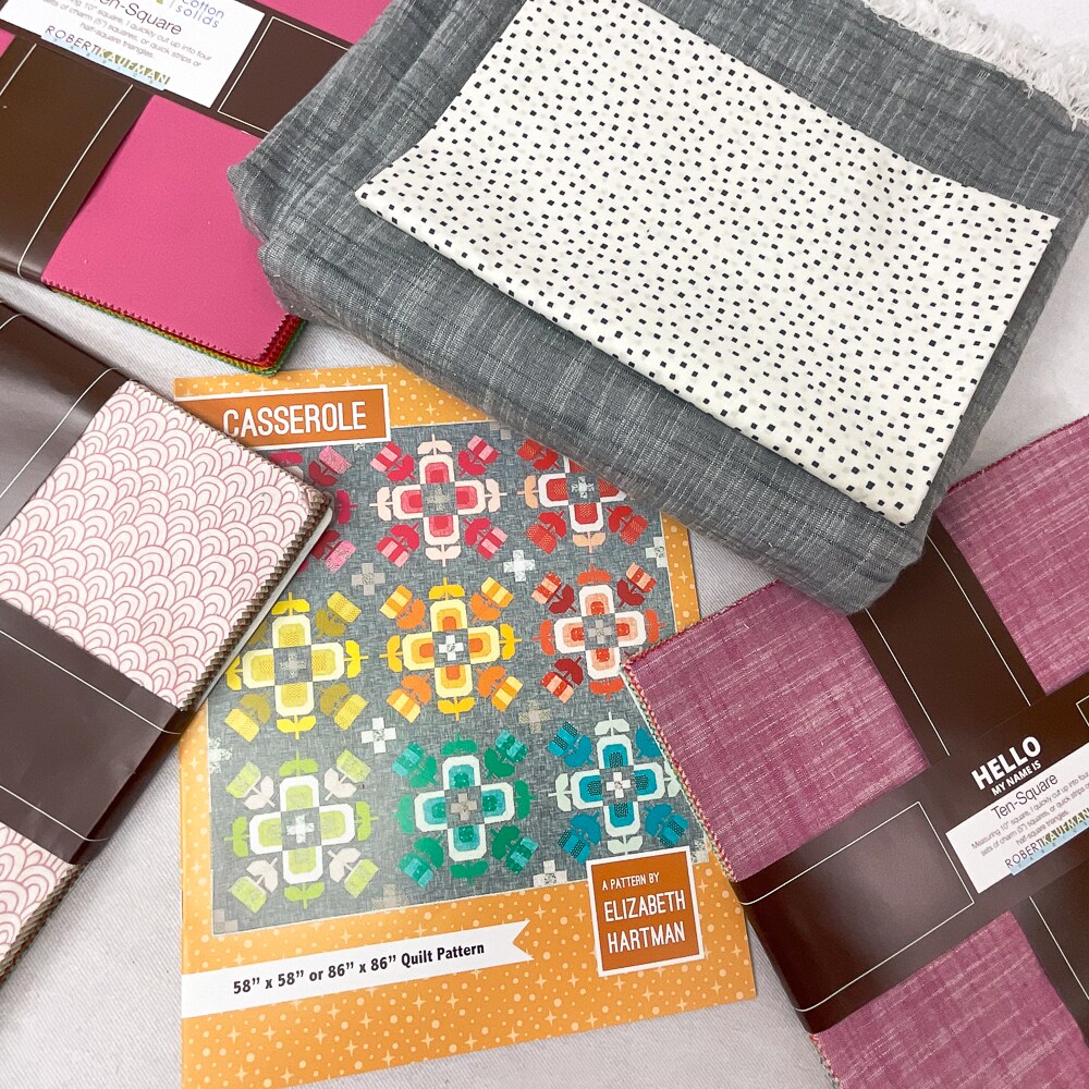 Boundless Casserole Quilt Kit by Elizabeth Hartman - includes Pattern, binding, and fabrics for the top - 14 1/2 yards