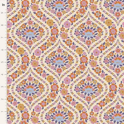 Fabric Tilda Bianca Thristle Wallflower by the Quarter Yard TIL100620