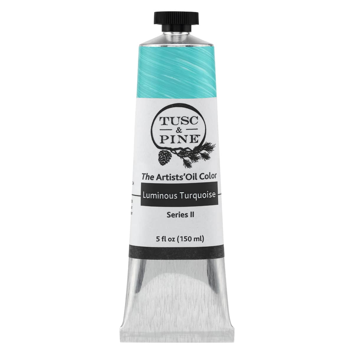 Tusc & Pine Artist Oil Paint - Luminous Turquoise, 150 ml, Non-Yellowing, Rich & Creamy Consistency, Maximum Pigment Load, Small Batch Milled Oil Paints Made in the USA for Professional Artists
