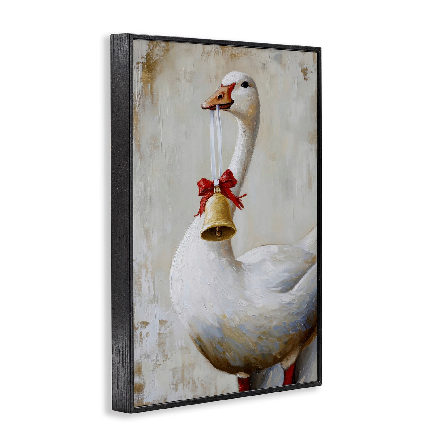 Stupell Industries Festive Jingle Goose Framed Giclee, design by Petal Prints Design