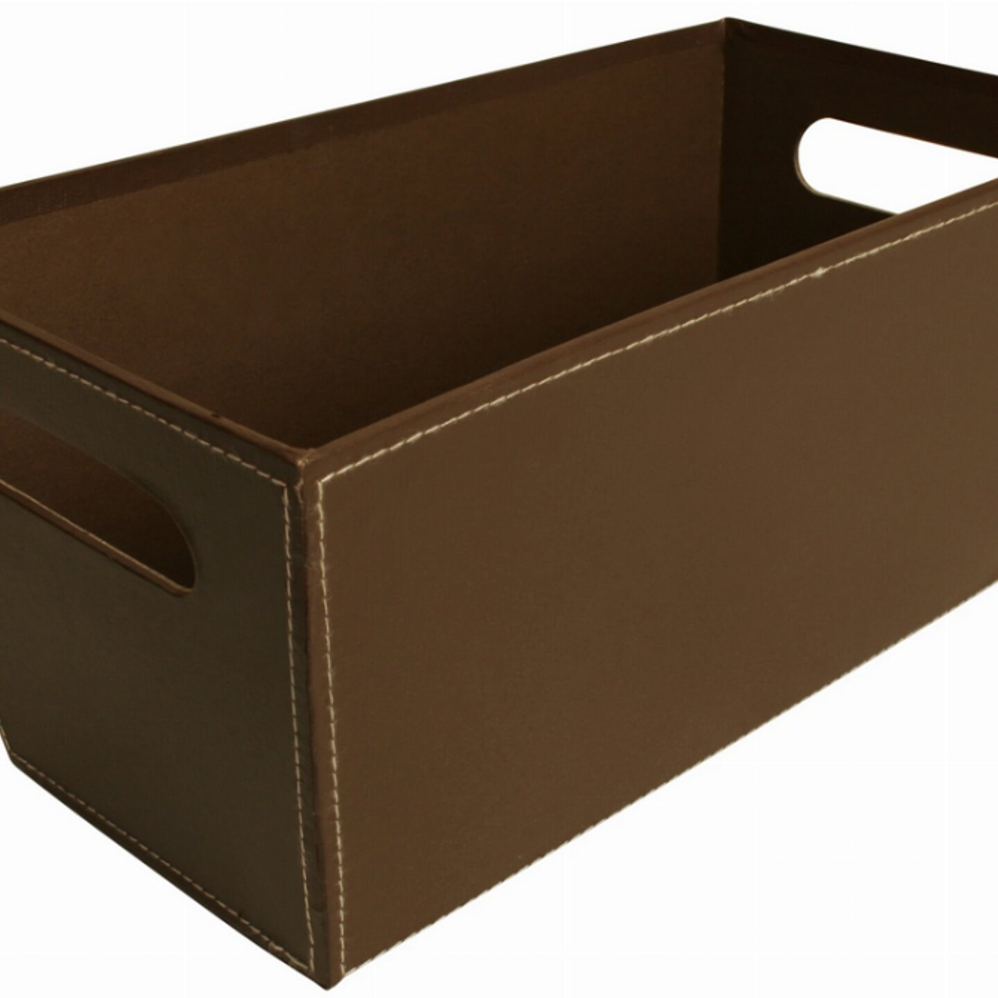 Edge Collections - 6.75" x 5.75" - Brown - Stylish Paperboard Tote for Storage and Gift Baskets - 1 Piece