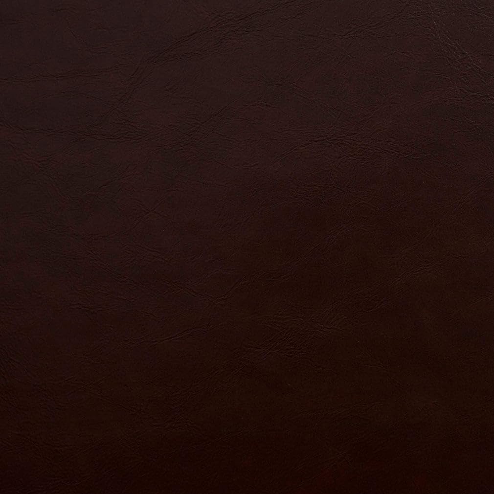 Brown Stain Resistant Performance Pet Friendly Polyurethane Vinyl Upholstery Fabric by The Yard - SKU: Drew Espresso