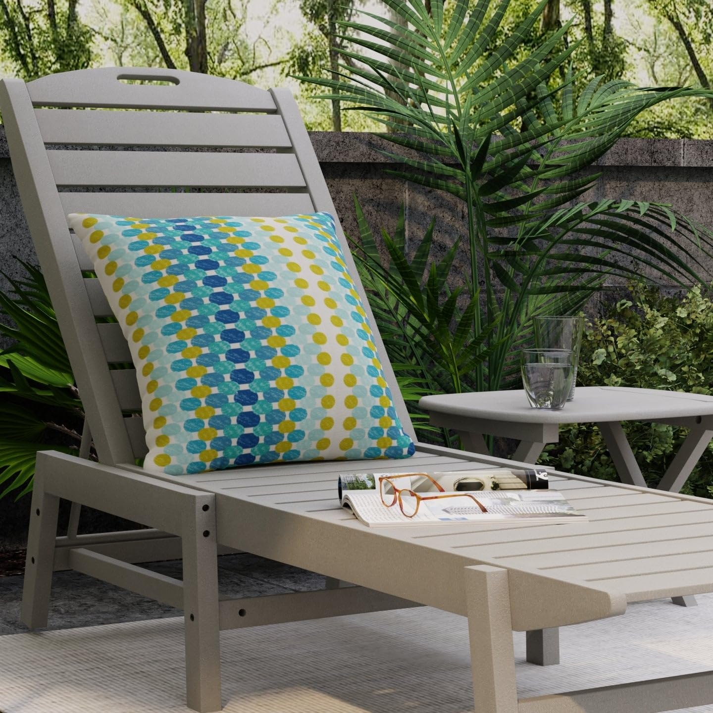 Aqua Green Stain Resistant Performance Pet Friendly Abstract Print Upholstery Fabric by The Yard - SKU: Mercado Ocean