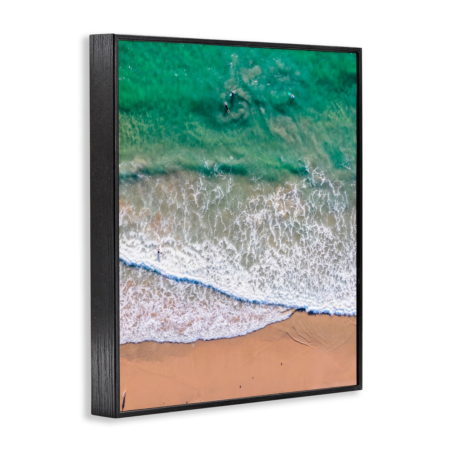 Stupell Industries Crisscross Shore Waves Framed Giclee, design by Jeff Poe Photography