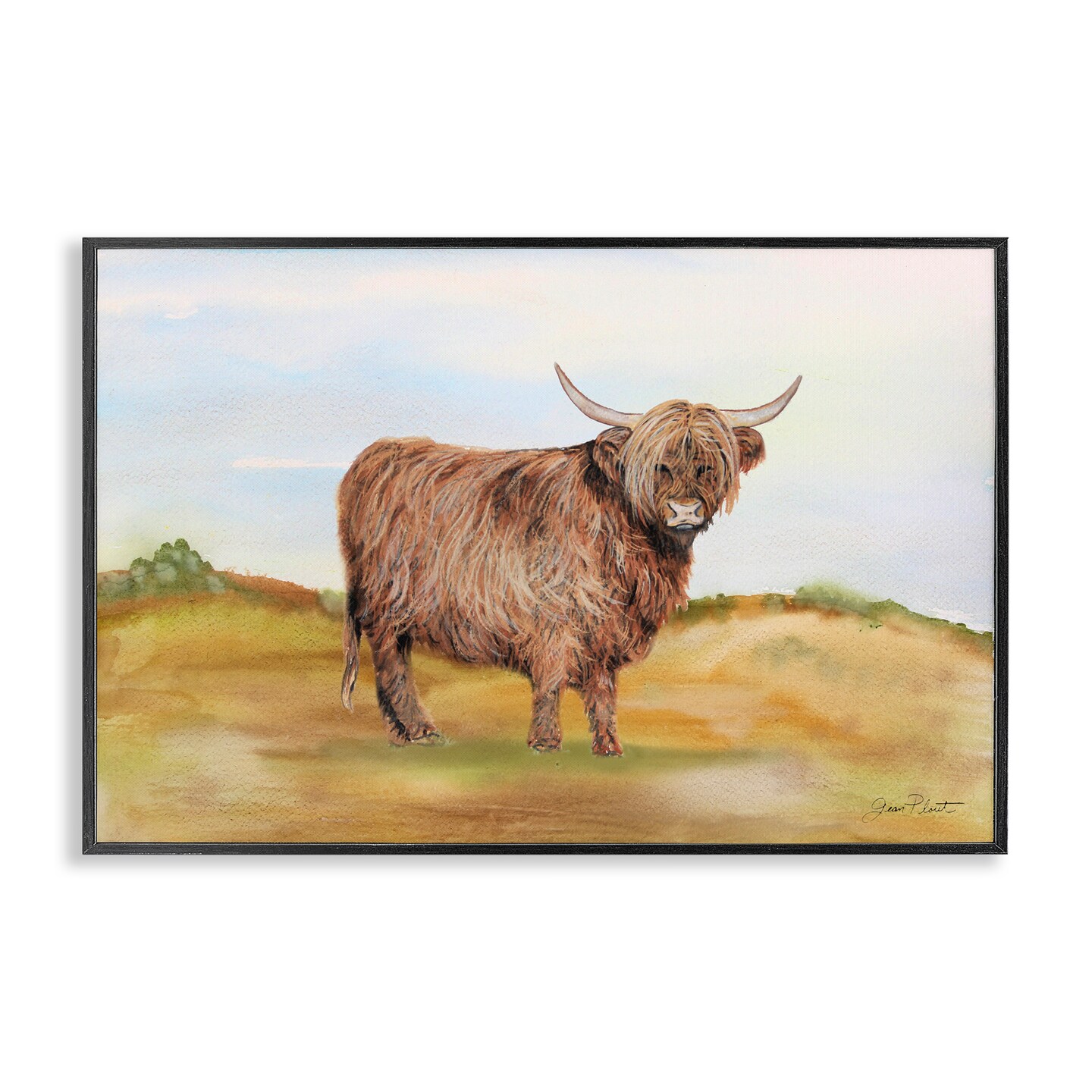 Stupell Industries Farm Animal In Pasture Framed Giclee, design by Jean Plout